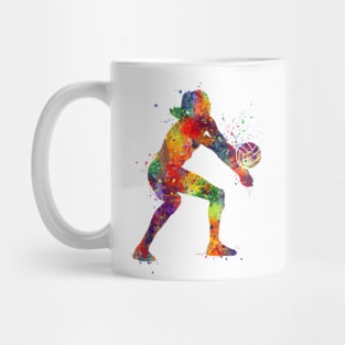 Volleyball Girl Player Watercolor Sport Gift Mug